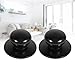 Pot Lid Knob, Universal Kitchen Cookware Saucepan Kettle Lid Replacement Knobs Cover Pan Lid Holding Handles 2Pcs (Black)