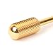 NYKKOLA Pro Electric Gold Carbide Nail Drill File Broach Bit Replacement Size 3/32
