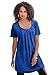 Roamans Women's Plus Size Pleat Neck Trapeze Max Tunic