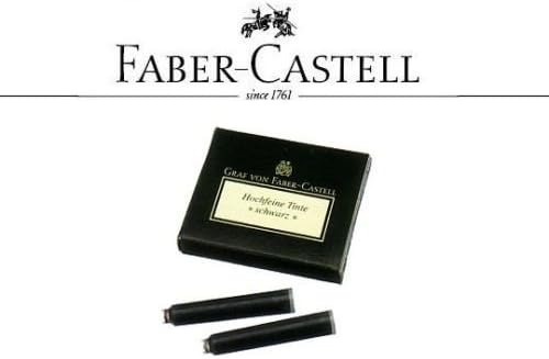 Faber Castell 6 INK REFILLS for Fountain PENS Blue