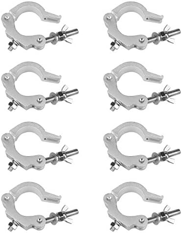 GBGS Lighting Truss DJ Light Clamps, 440 LBs Load Capacity, Heavy Duty Aluminum Alloy, Quick Lock/Release for 1.89-2 Inch Pipe 8 Pack