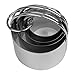 Evelots Cookie Cutter-Biscuit-Stainless Steel-Easy to Use Handles-4 Sizes-Set/4