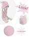 PULAMA Varied Animal Hats Gloves Scarf 3 in 1 Set -Costume Hood Toy (RABIT Pink)