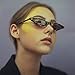 GIFIORE Vintage Retro Cat Eye Sunglasses For Women Mini Skinny Tiny Small Cateye Sun Glasses (Tortoise Frame Brown Lense)