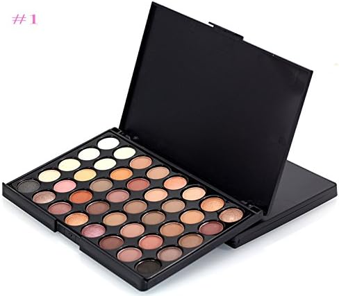 OWLCE Cosmetic Matte Eyeshadow Cream Makeup Palette Shimmer Set 40 Color (Dark)