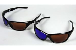3DSTEREO 3D Glasses - Plastic ColorCode Style - For TV, Internet & Print (2 Pairs)