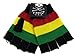 Punk Skull Rasta Fingerless Glove