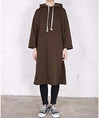 Amazon コカ Coca フード付き裏起毛バックロゴスウェットワンピース ブラウン Onesize トレーナー パーカー 通販