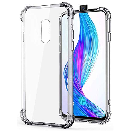 Casotec Hybrid Soft Silicon TPU Back Case Cover for Realme X - Clear