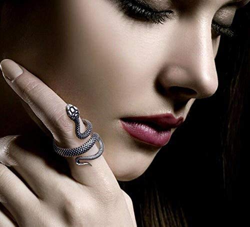 41I6J %2BPrGL 2PCS Anillo de Serpiente, Anillo de Serpiente de Moda para Mujer,Anillo de Joyería Vintage En Forma De Abierto Ajustable… 2PCS Anillo de Serpiente, Anillo de Serpiente de Moda para Mujer,Anillo de Joyería Vintage En Forma De Abierto Ajustable… - Imagen 3