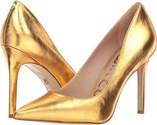 Sam Edelman Women's Hazel Pump, Exotic Gold Distressed Leather, 10 M US