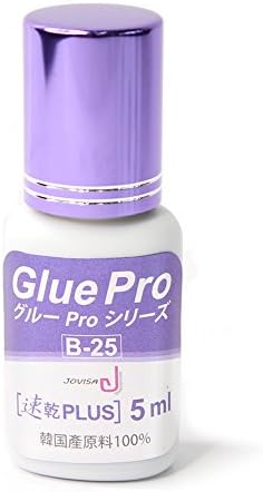 JOVISA Fast-Plus B-25 Glue 4-5 secs,Extra Strength Bonding, 6-8 Weeks for Eyelash Extension (5ml)