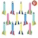 ArtCreativity Foam Finger Flyer Rockets - Pack of 12-6.5 Inches Big - Assorted Colors - Slingshot Method to Fly High - Fun Carnival Toy and Party Favor - Amazing Gift Idea for Boys and Girls Ages 3+