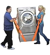 Forearm Forklift 2-Person Moving Straps - Lift Up To 800 Lbs, Includes Mover's Rubber Band, Firehouse Red