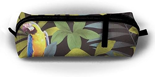 Miran One Rainforest Parrot Boys Girls Kids Students Pencil Pencil Bag Pen Case Holder Pencil Case Pouch Zipper Closure Cosmetic Makeup Bag