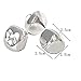 Pengxiaomei 1 Inch Craft Bells, Silver Jingle Bells Bulk for Christmas Festival Decorations (40 Pcs)