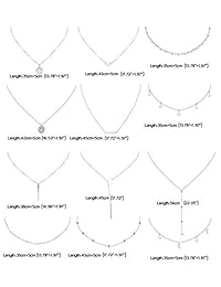 Yadoca - Juego de 12 gargantillas de capas para mujer y niña, diseño de estrella, borla, luna, corazón, cuentas, moneda, colgante, collar bohemio, joyería ajustable