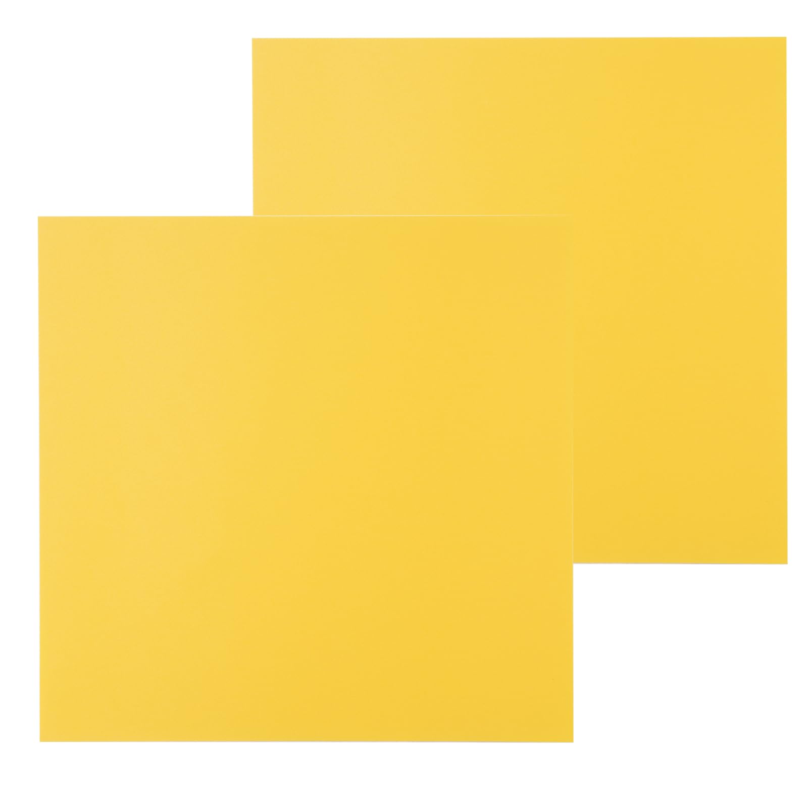 Photo 1 of 10 Pack 12x12 Inch Plastic Sheets (0.02" Thick), Durable Thermoplastic Panel for Laser Cutting, DIY Crafts, Cosplay Armor & Prototyping, Textured on Both Sides, Yellow