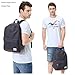 VASCHY School Backpack for College Students Casual Daypack with Padded 15 inch Laptop Compartment Dark Gray