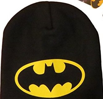 Berkshire Fashions Batman Black w/Yellow/Black Logo Knit Youth Hat/Beanie