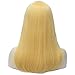 Aosler Wig Ponytail for Women Middle Length Golden Cosplay Party Costume Wigs with 1 Short Ponytail Clip