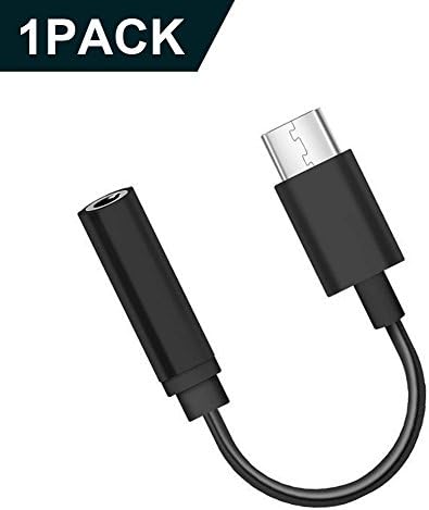 Moto Z Type C to 3.5mm Headphone Audio Adapter,YVENEY USB-C to 3.5mm Female Aux Microphone Connector Cable for Motorola Moto Z, Le 2 / Le Pro 3 ,Not Fit for HTC and Pixel (1PACK-)