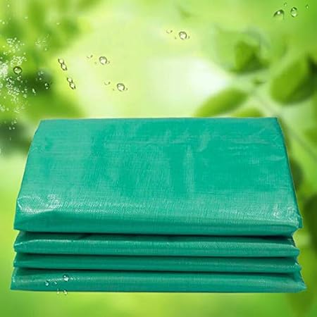 ZQZP Grueso Doble Verde Lona Pl&aacute;stica Impermeable A Prueba De Lluvia Sombrilla Impermeabilizante El&eacute;ctrica Tres Ruedas Toldo Lona Impermeable Pa&ntilde;o Protector Solar Lona 180g M2 Tama&ntilde;o : 4 * 5m