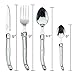 Laguiole By FlyingColors Flatware Set. Stainless Steel, Wooden Drawer Organizer, 24 Pieces