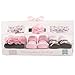 Hudson Baby Baby Girls' Headband and Socks Set, 6 Piece, Pink/Gold, 0-9 Months