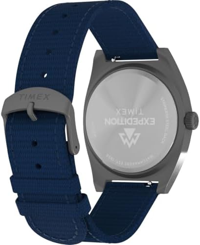Expedition Capstone TW2Y18200 - Orologio al quarzo da uomo, 39 mm, con cinturino in materiale ecologico blu con quadrante blu