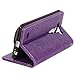 LG G3 Case, LG G3 Flip Case - E LV LG G3 Deluxe PU Leather Folio Wallet Full Body Protection Case Cover for LG G3 with 1 Stylus - Purple