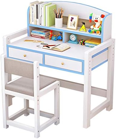 Jia 高さ調節木製ライティング勉強机のシンプルなホーム学生の机の