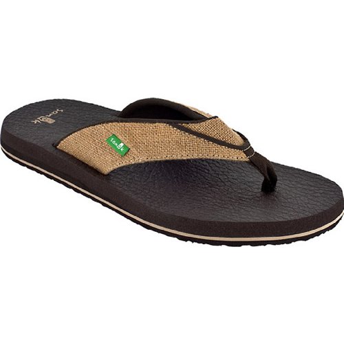 Sanuk Men's Beer Cozy Jute Sandal by Sanuk Mizzle Blue â„¢
