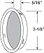 Slide-Co 163920 Mortise Closet Door Pull, 5/16 In. Depth x 2-1/8 In. Outside Diameter, Solid Steel, Satin Nickel Finish (2 Pack)