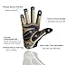 Cycling Gloves Kids Boys Girls Youth Full Finger Pair Bike Riding, Children Toddler Touch Screen Mountain Road Bicycle Warm Cold Weather Gel Padded, Color Blue Orange Age 2-11