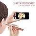 Ear Camera, 1080P FHD Wireless Ear Wax Removal Endoscope, Super Light Lens WiFi Ear Endoscope with 6 LED Lights, Ear Otoscope Camera with 3-Axis Gyroscope, Compatible with Smartphone and Tablet.