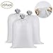 20 Pack Sand Bags, 17.5 inches x 26 inches Empty White Woven Polypropylene Sandbags with UV Coating Protection for Flood Control, Top Drawstring Design