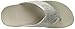 FitFlop Women's Swoop Toe Thong Flip Flop, Silver, 7 M US
