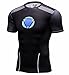 Red Plume Men's Compression Shirt Iron Hero Wicking Sports Tank Top (L)