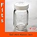 Plastic Lids with 12-Holes for Golden Harvest 4-Ounce Salt Pepper Shaker Mason Jars 48-400 2