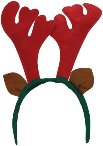SANTA'S SECRETS Reindeer Antlers Headband (One Size, 12 Pieces)