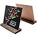 Xgood 10 Sets Mini Chalkboard Easel Signs Wooden Small Blackboard Message Boards with Vintage Style and 2 Pieces Non-Woven Eraser for Food,Party,Wedding,Bar and Event Decoration
