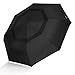 SHINE HAI Windproof Travel Umbrella, Double Canopy Construction, Automatic Open Close for One Handed Operation, Compact Lightweight Umbrella for Rain Snow