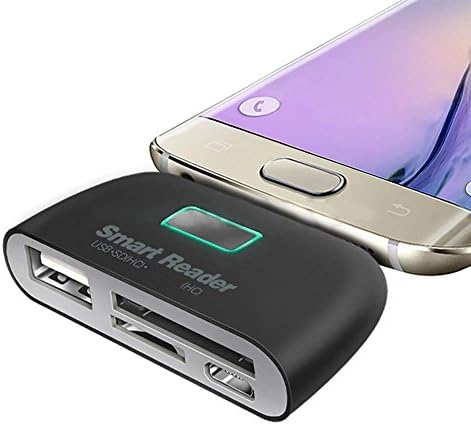 4 in 1 OTG/TF/SD Smart Card Reader Adapter with Micro USB Charge Port For Phone