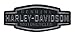 Harley-Davidson Embroidered Velocity Text Emblem Patch, 5 x 2in - Black EM327802