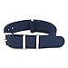 2PC 20mm Nato Ss Nylon Striped Black / Grey,Navy Blue Interchangeable Replacement Watch Strap Band