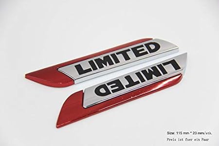 Amazon 35ペア限定エンブレム赤サイドバッジステッカー車3dバッジモバイルステッカー車プレート 車 バイク 車 バイク