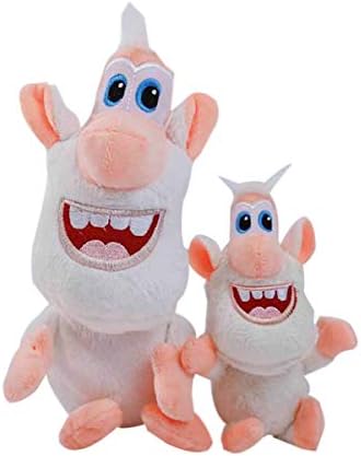 HPDAY Russian Animated Cartoon Miniature White Pig Booba Buba Plush Toys (30cm)