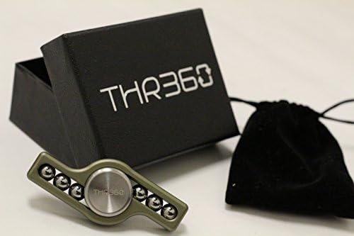 THR360 - EDC Triple Ball Hand Toy - The Official Fidget Spinner Reduce Anxiety Stress Boredom (Army Green)