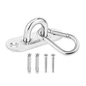 Lioobo 304 Chair Swivel Hook Hammock Chair Hanging Kit Indoor